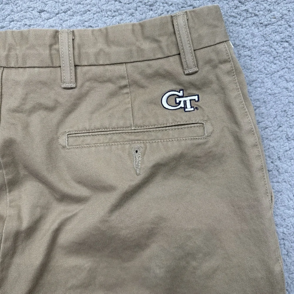 Georgia Tech Yellow Jackets NCAA MENS 33X30 DOCKERS CASUAL TAN PANTS Khaki Slack